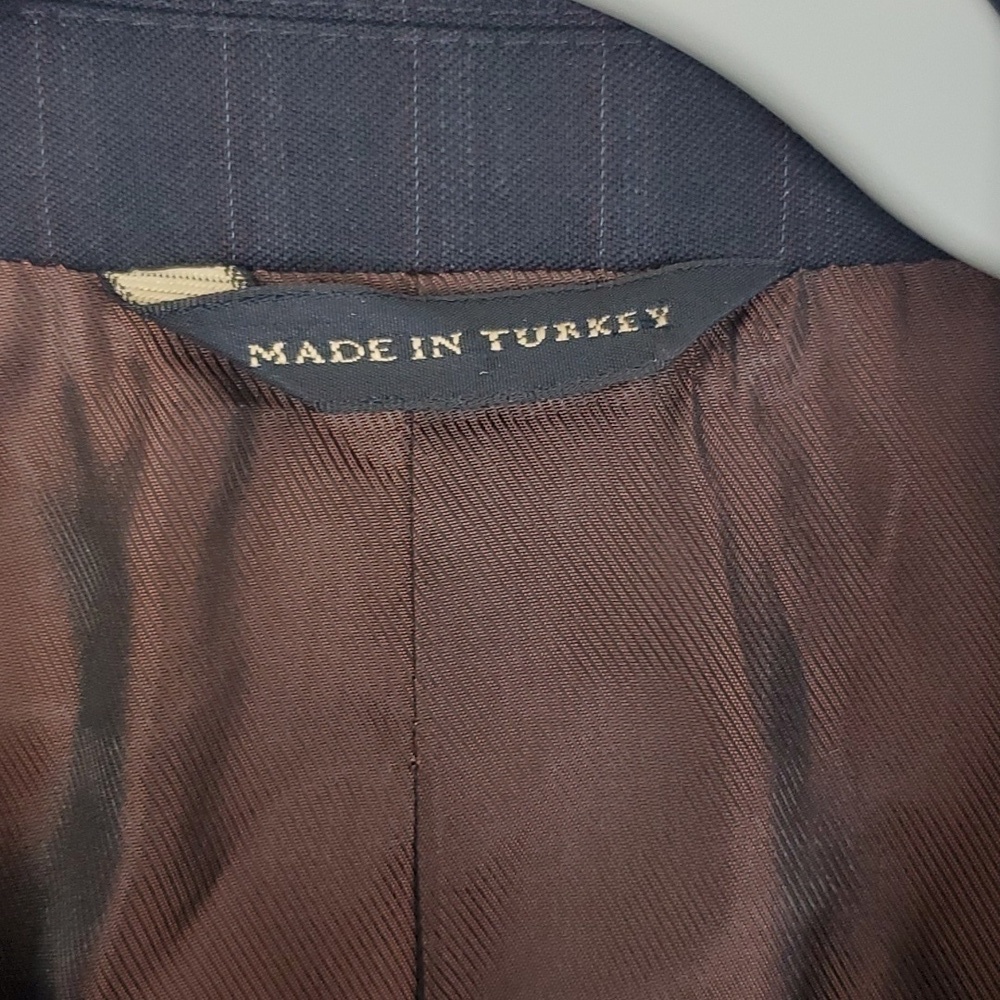 Banana Republic Modern Blazer Three Button Subtle Pinstripe Lined Mens 40R - Picture 5 of 12